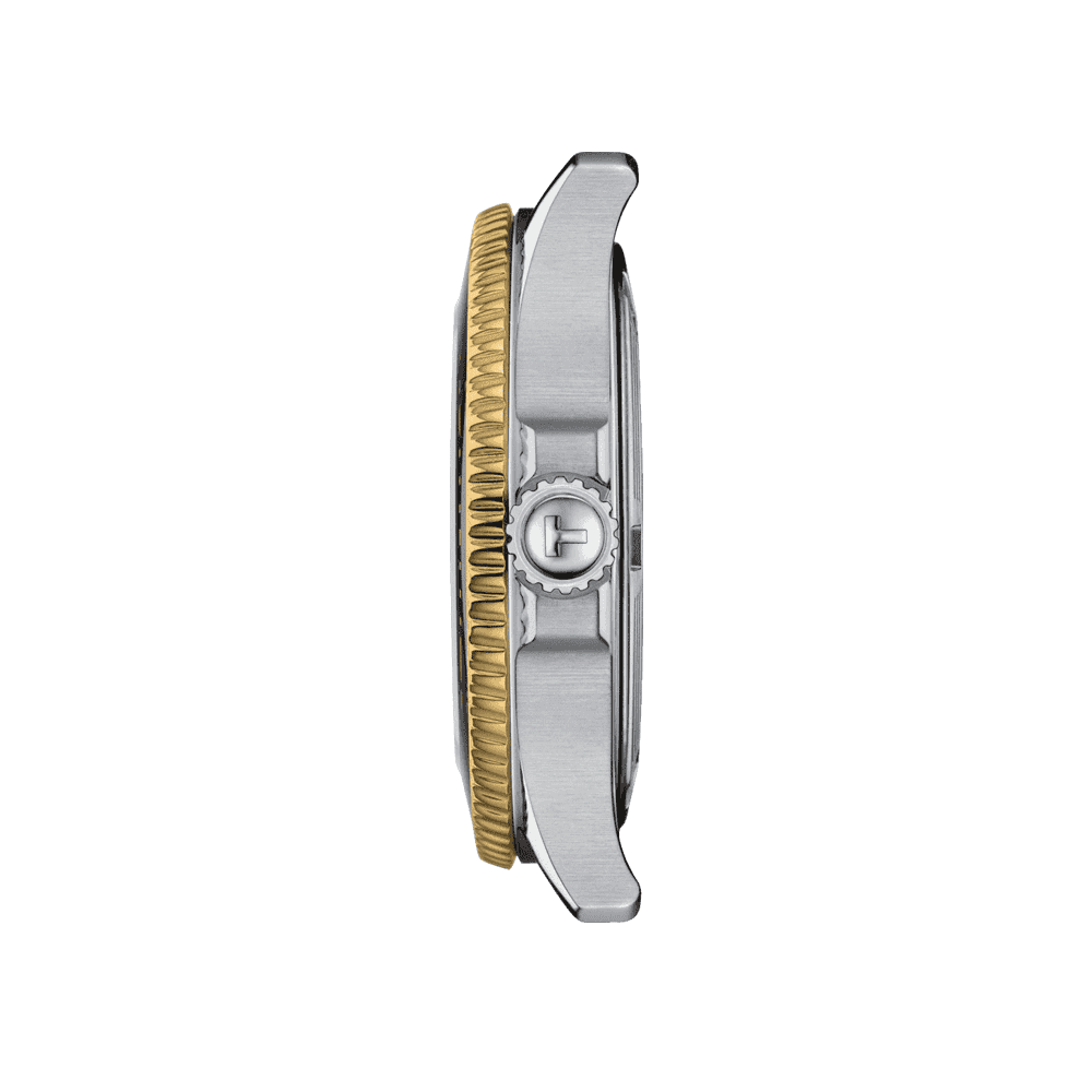 Tissot Seastar Steel and Yellow Gold PVD 36mm Quartz Bracelet Watch - Berry's Jewellers