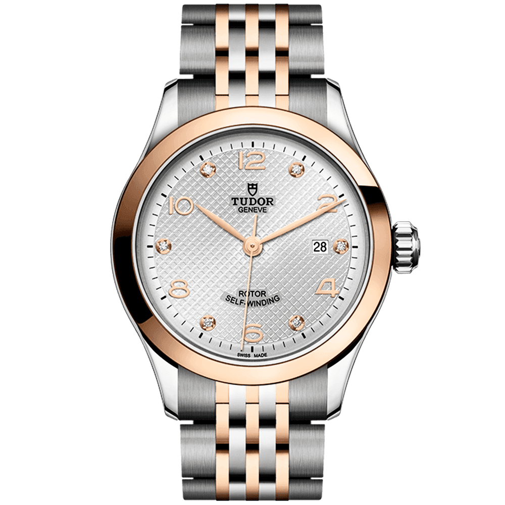 TUDOR 1926 28mm Two-Tone Silver Diamond Dial Ladies Automatic Bracelet Watch - Berry's Jewellers