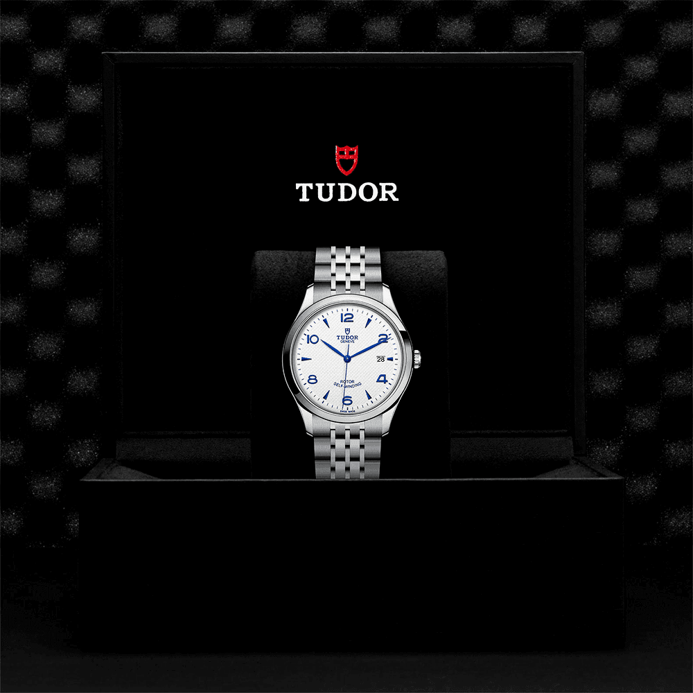 TUDOR 1926 41mm Opaline/Blue Arabic Dial Men's Automatic Bracelet Watch - Berry's Jewellers