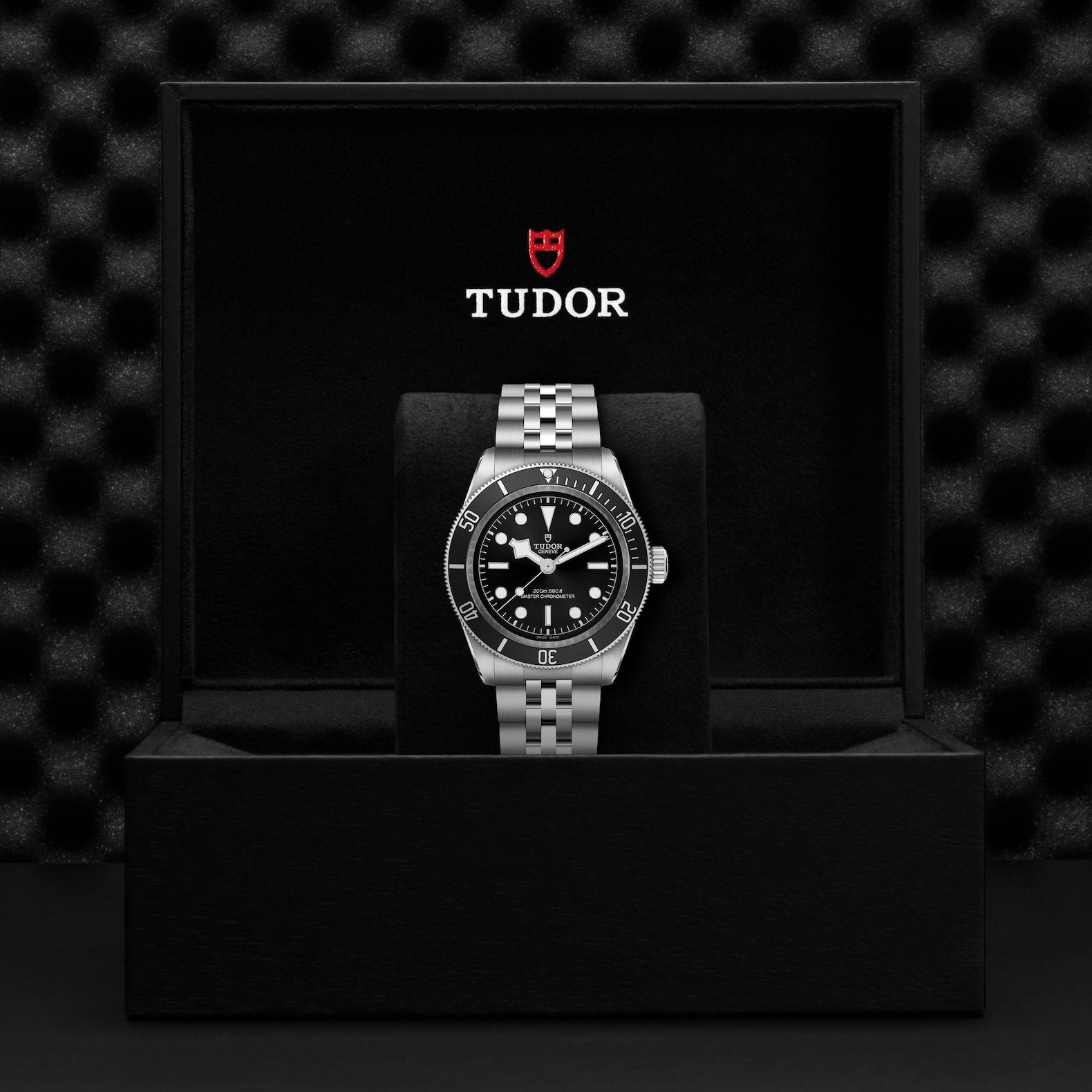 TUDOR Black Bay 41mm Black Dial & Bezel Men's Five-Link Bracelet Watch - Berry's Jewellers