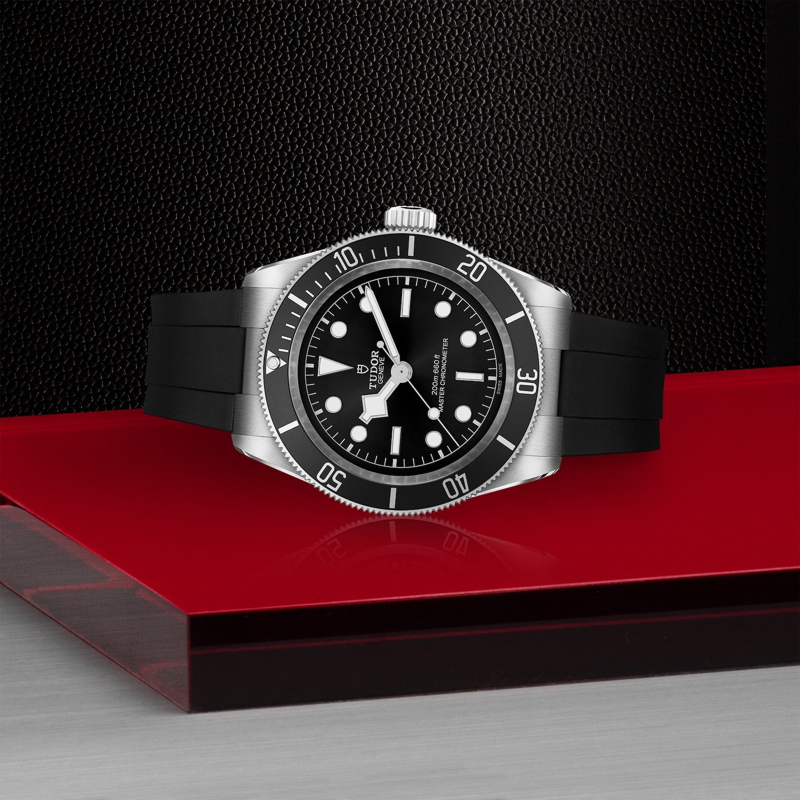 TUDOR Black Bay 41mm Black Dial & Bezel Men's Rubber Strap Watch - Berry's Jewellers