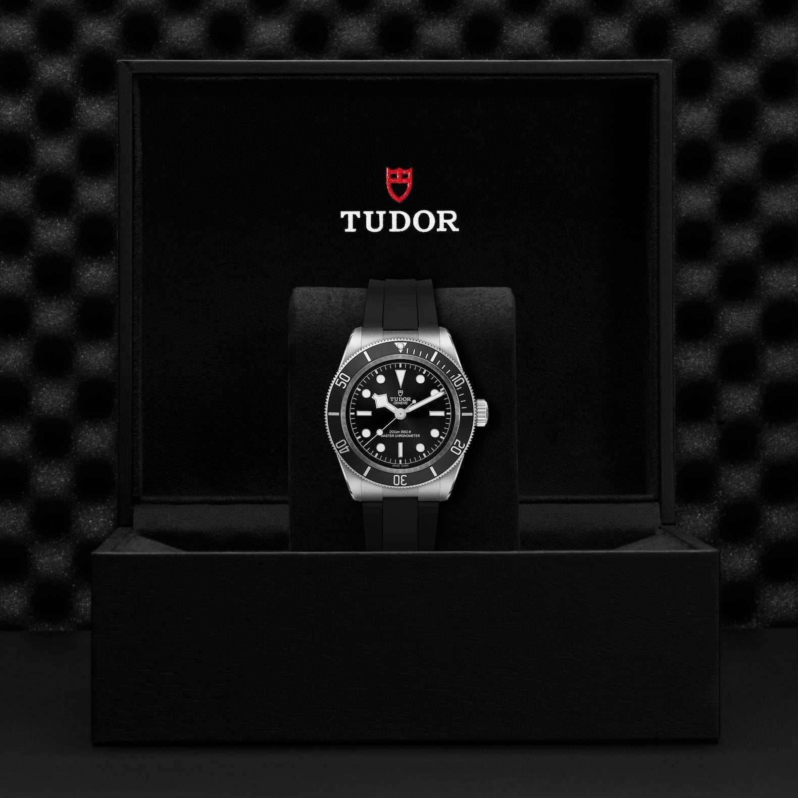 TUDOR Black Bay 41mm Black Dial & Bezel Men's Rubber Strap Watch - Berry's Jewellers