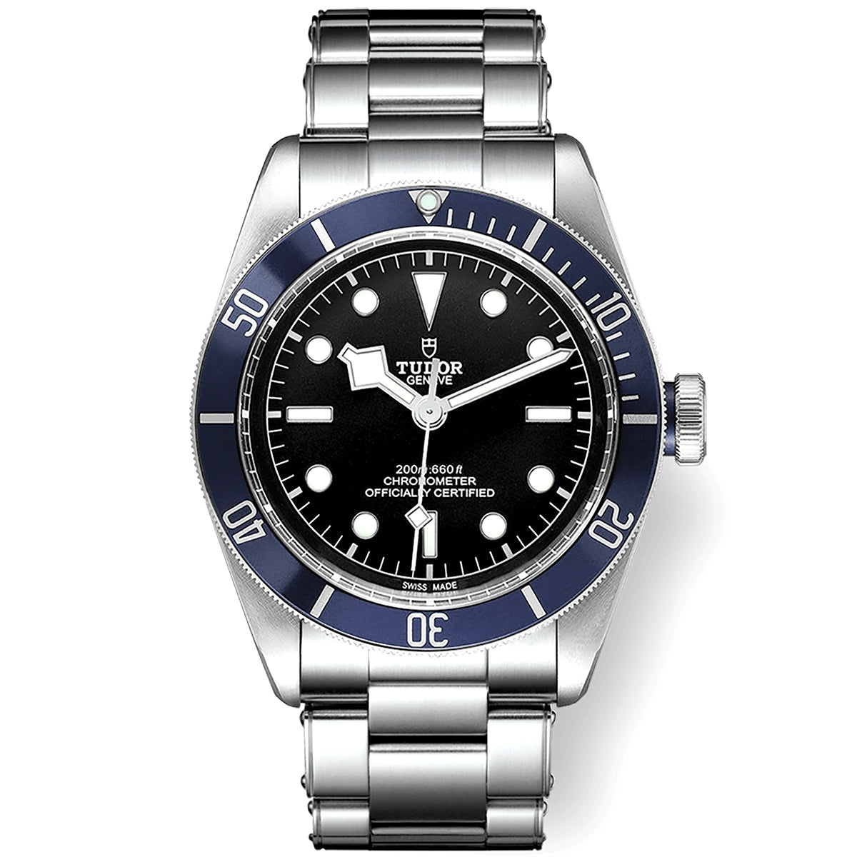 TUDOR Black Bay 41mm Black Dial & Blue Bezel Men's Bracelet Watch - Berry's Jewellers