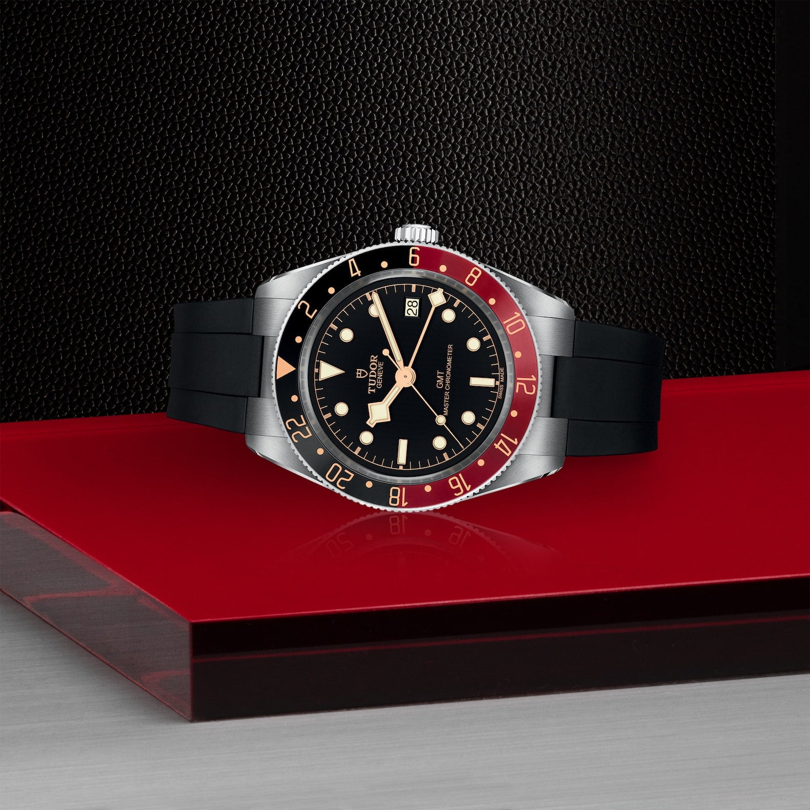 TUDOR Black Bay 58 GMT 39mm Black/Red Bezel Automatic Strap Watch - Berry's Jewellers