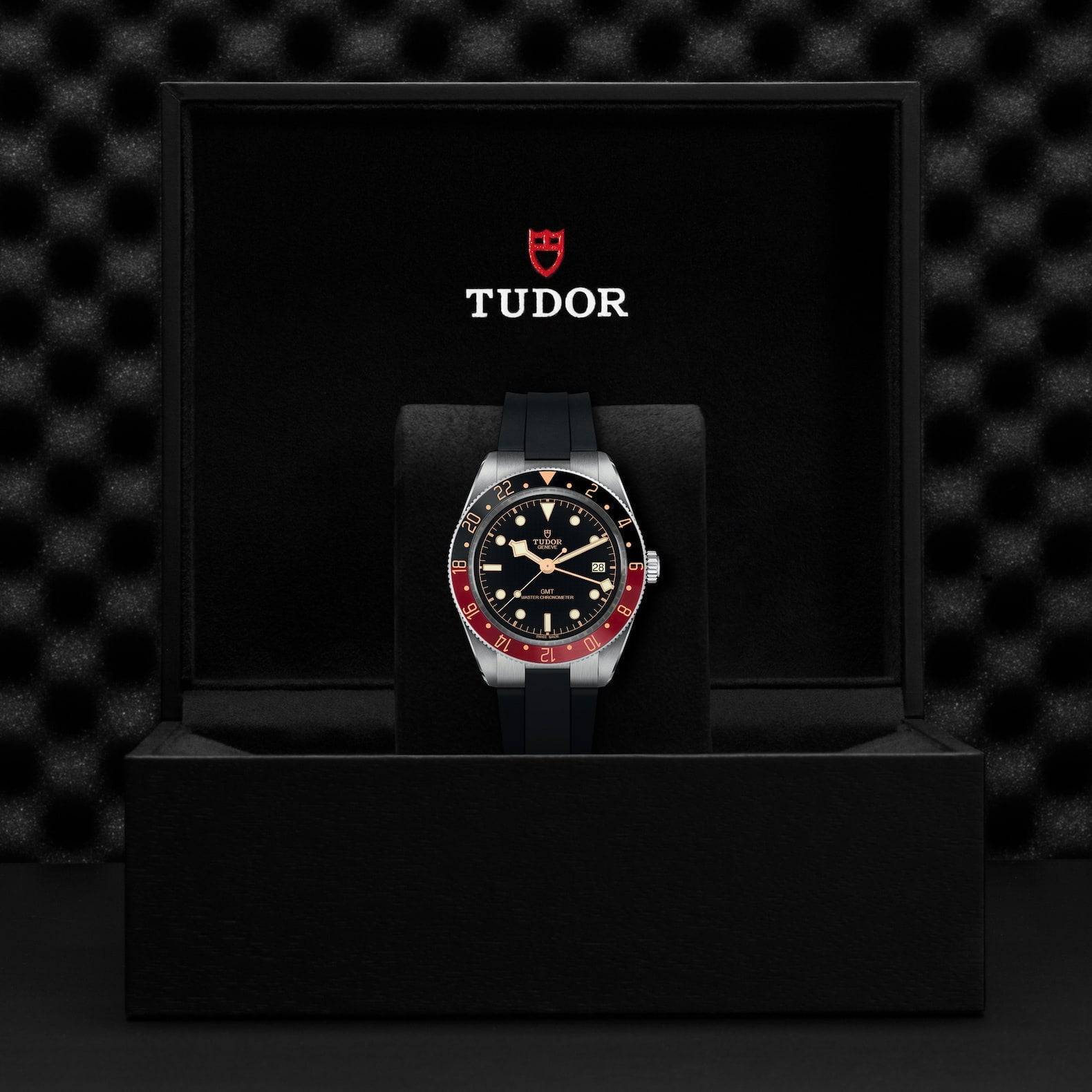 TUDOR Black Bay 58 GMT 39mm Black/Red Bezel Automatic Strap Watch - Berry's Jewellers