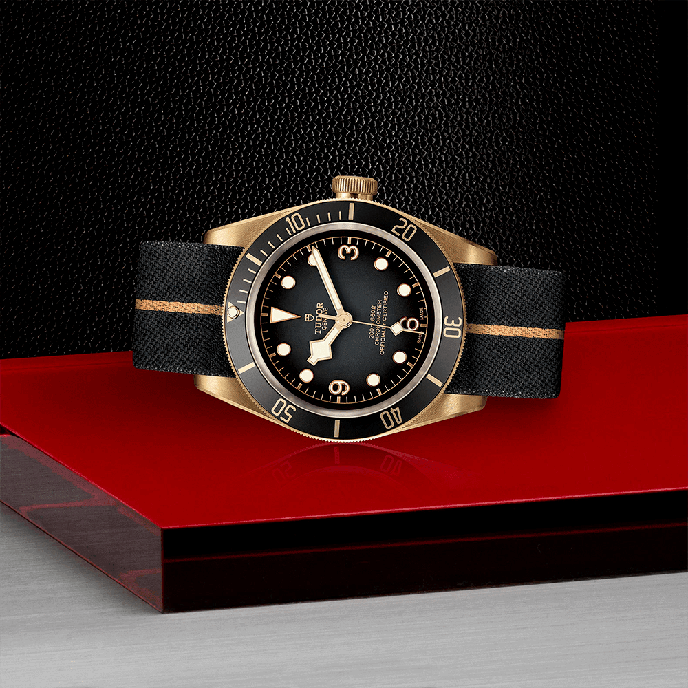 TUDOR Black Bay Bronze 43mm Slate Grey Dial Men's Automatic Fabric Strap Watch - Berry's Jewellers