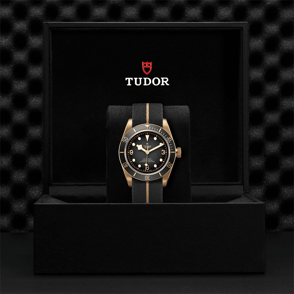 TUDOR Black Bay Bronze 43mm Slate Grey Dial Men's Automatic Fabric Strap Watch - Berry's Jewellers