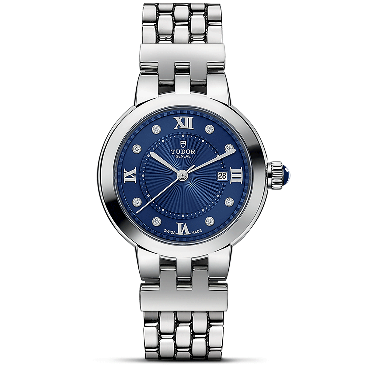 Clair de Rose 30mm Blue Diamond Dial Ladies Bracelet Watch