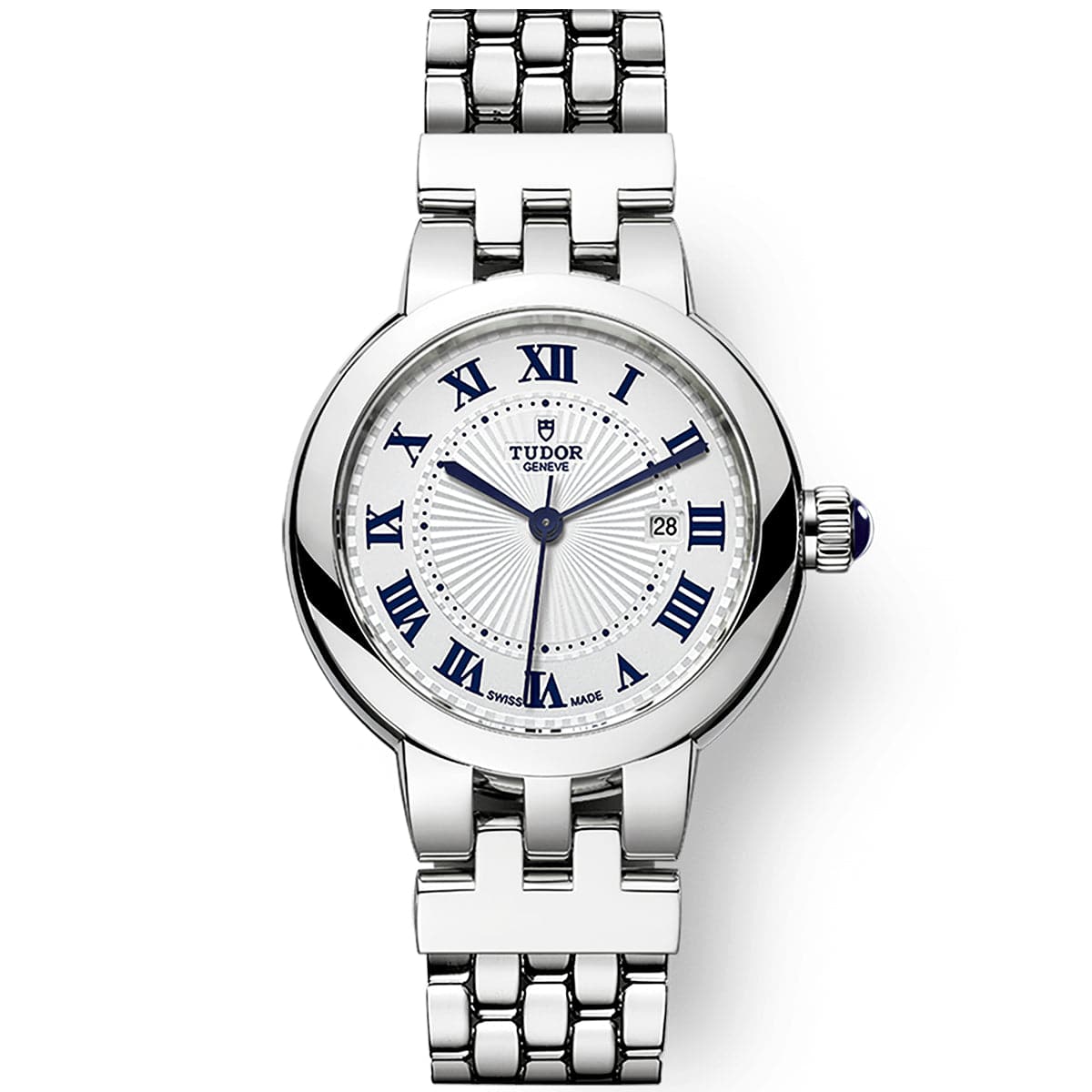 TUDOR Claire de Rose 30mm Opaline Silver Dial Ladies Watch - Berry's Jewellers