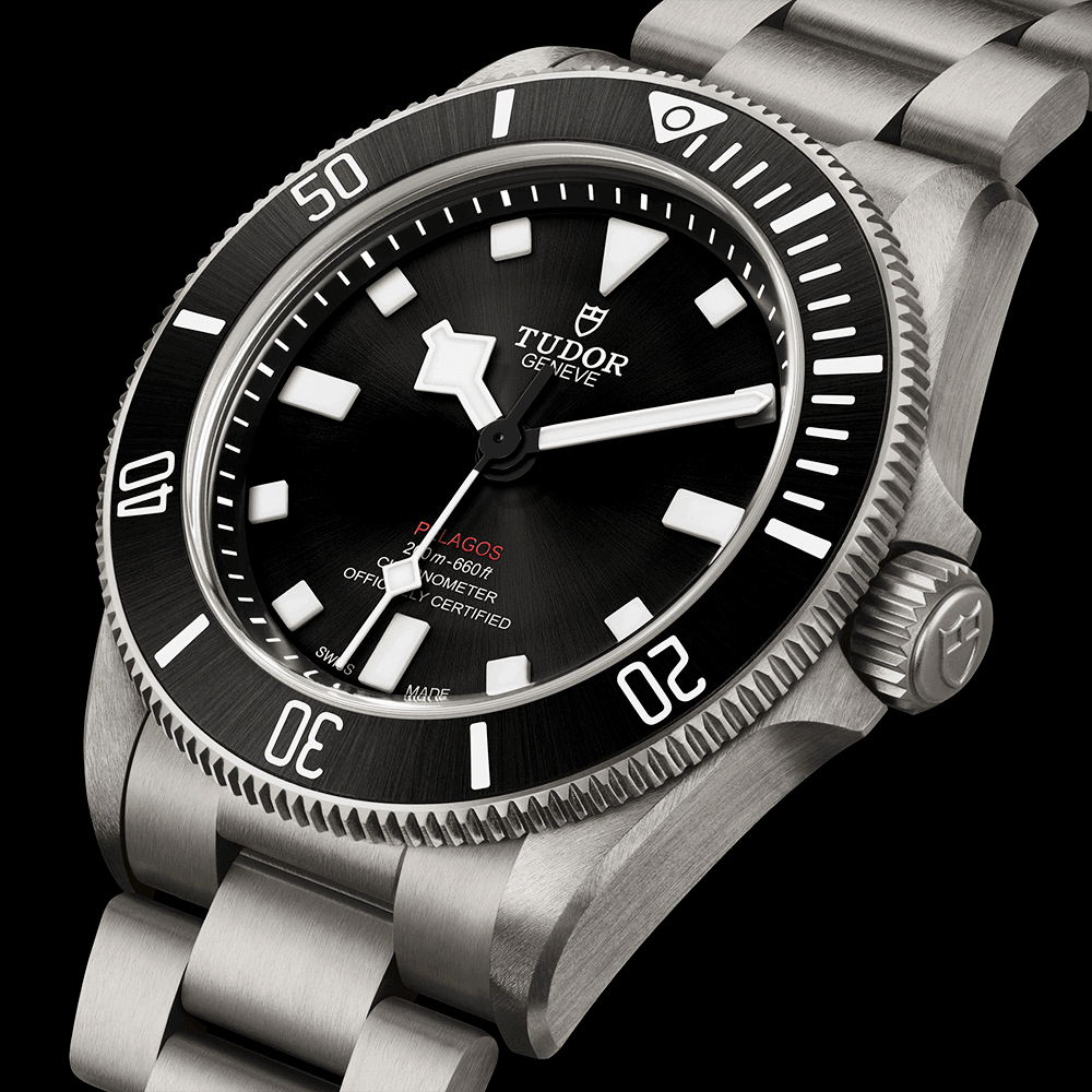 TUDOR Pelagos 39mm Black Sunray Dial & Ceramic Bezel Titanium Automatic Watch - Berry's Jewellers