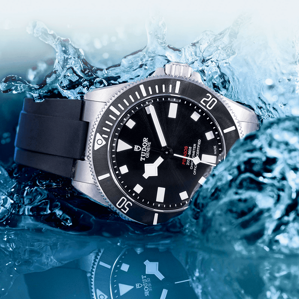 TUDOR Pelagos 39mm Black Sunray Dial & Ceramic Bezel Titanium Automatic Watch - Berry's Jewellers