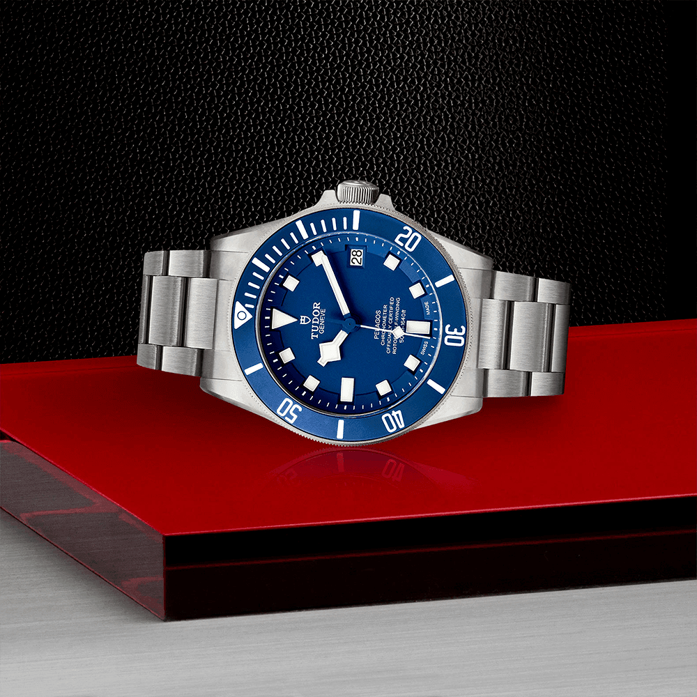 TUDOR Pelagos 42mm Blue Dial & Ceramic Bezel Men's Titanium Automatic Watch - Berry's Jewellers