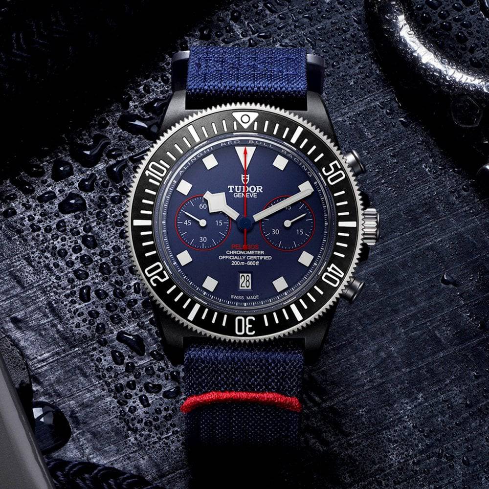 TUDOR Pelagos FXD x Red Bull Alinghi Edition 42mm Men's Chronograph Watch - Berry's Jewellers