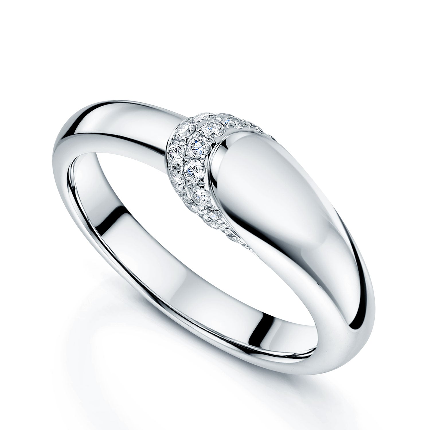 Berry's Ember Collection Platinum Diamond Pave Set Ring - Berry's Jewellers