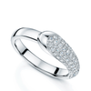 Ember Collection Platinum Diamond Pave Set Dress Ring