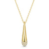 Ember Collection 18ct Yellow Gold Diamond Pave Set Drop Pendant