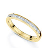 18ct Yellow Gold Baguette Cut Diamond Channel Set Half Eternity Ring