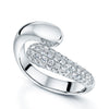 Berry's Ember Collection Platinum Diamond Pave Set Open Ring - Berry's Jewellers