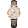 Egerie 18ct Pink Gold Automatic Diamond Set Strap Watch