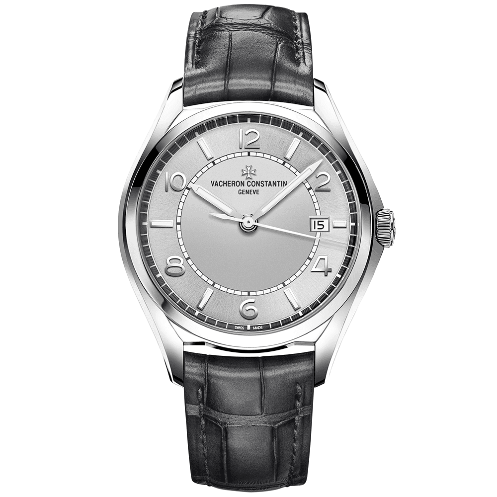 Fiftysix Self-Winding 40mm Silver Arabic Dial Men's Strap Watch