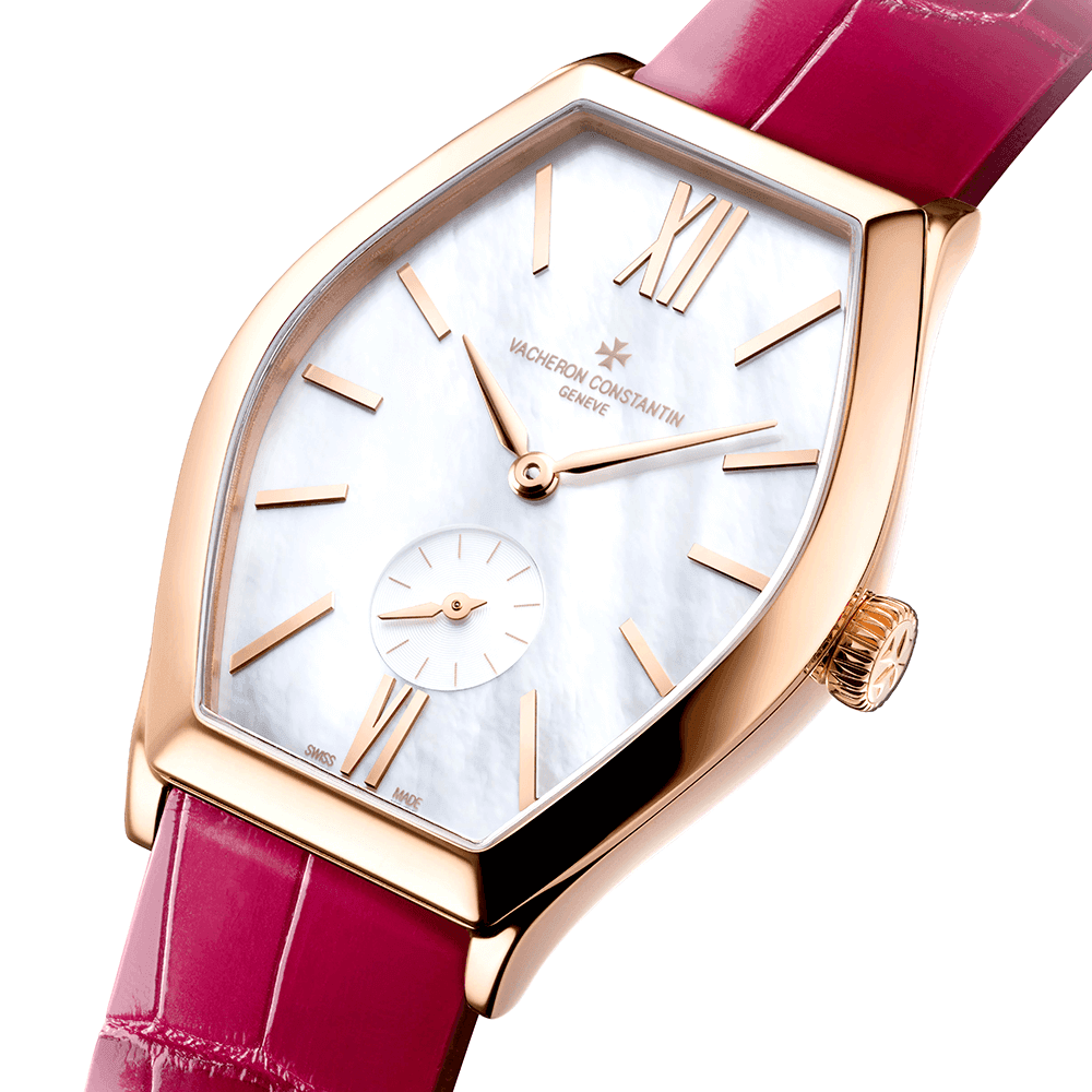 Vacheron Constantin Malte Midsize 18ct Pink Gold & Leather Strap Ladies Watch - Berry's Jewellers