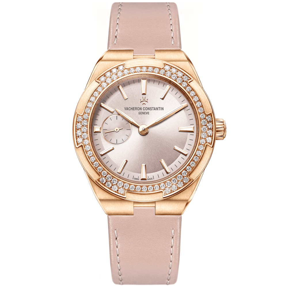 Overseas 37mm Automatic 18ct Pink Gold Strap Watch