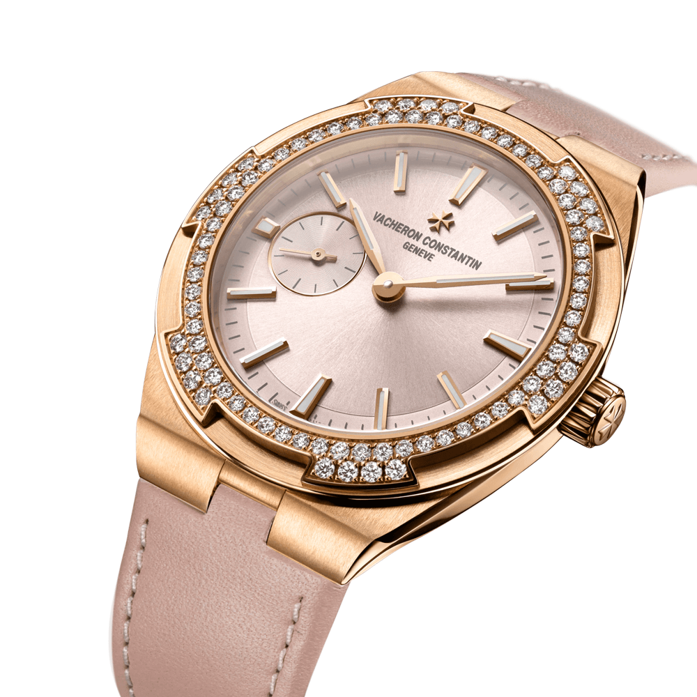 Vacheron Constantin Overseas 37mm Automatic 18ct Pink Gold Strap Watch - Berry's Jewellers