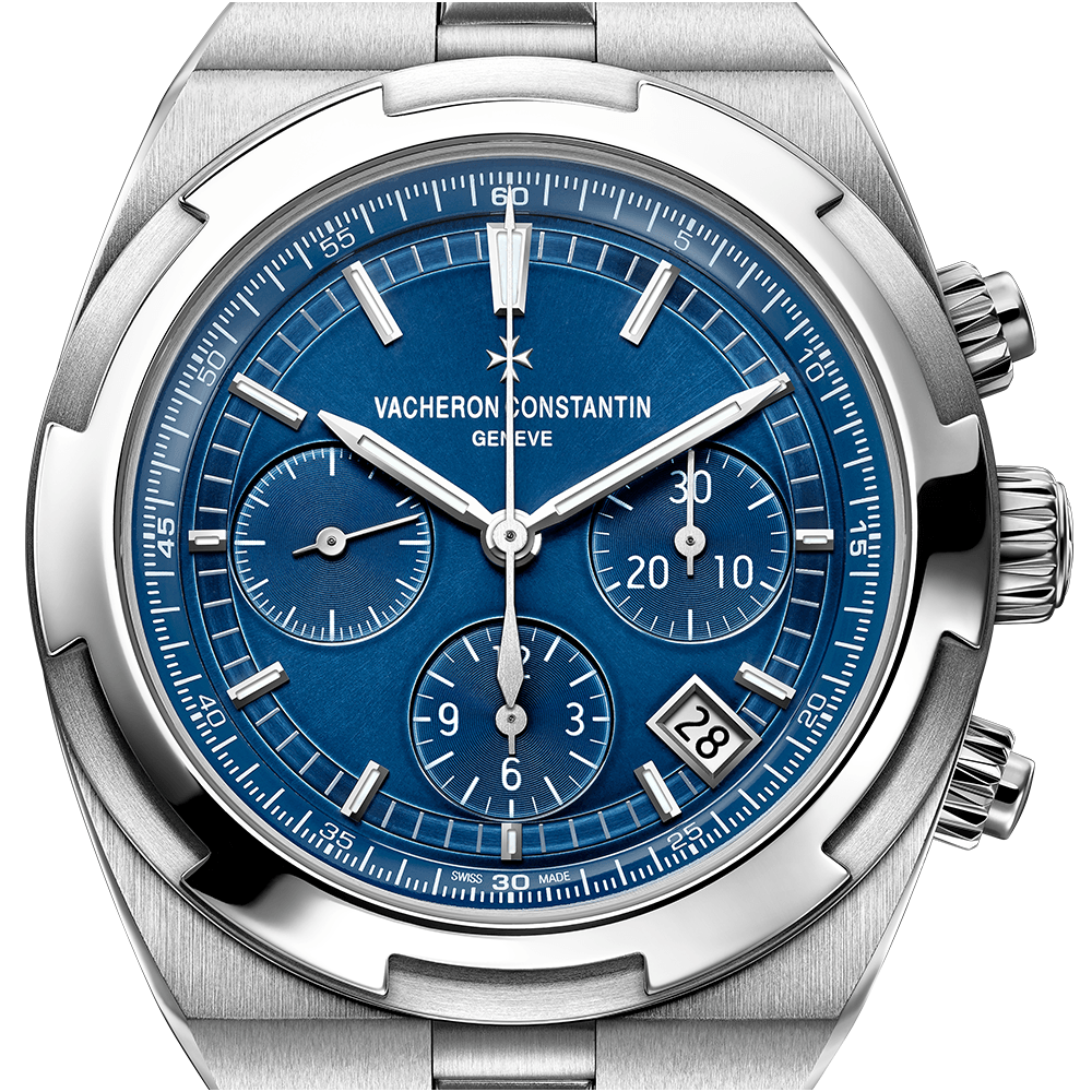 Vacheron Constantin Overseas 42.5mm Blue Dial Automatic Chronograph Men's Watch - Berry's Jewellers