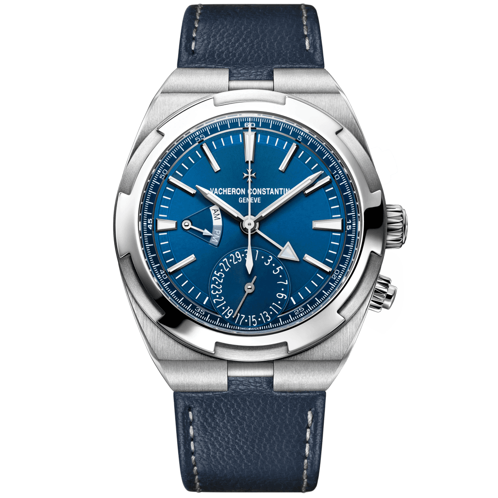 Vacheron Constantin Overseas Dual Time 41mm Blue Dial Men's Automatic Watch - Berry's Jewellers