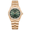 Vacheron Constantin Overseas Self-winding 35mm 18ct Pink Gold Green Dial Watch - Berry's Jewellers