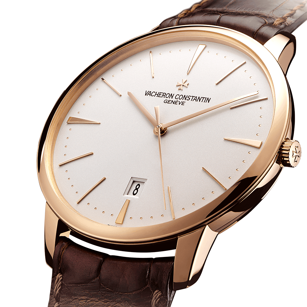 Vacheron Constantin Patrimony 40mm 18ct Pink Gold Silver Dial Men's Automatic Watch - Berry's Jewellers