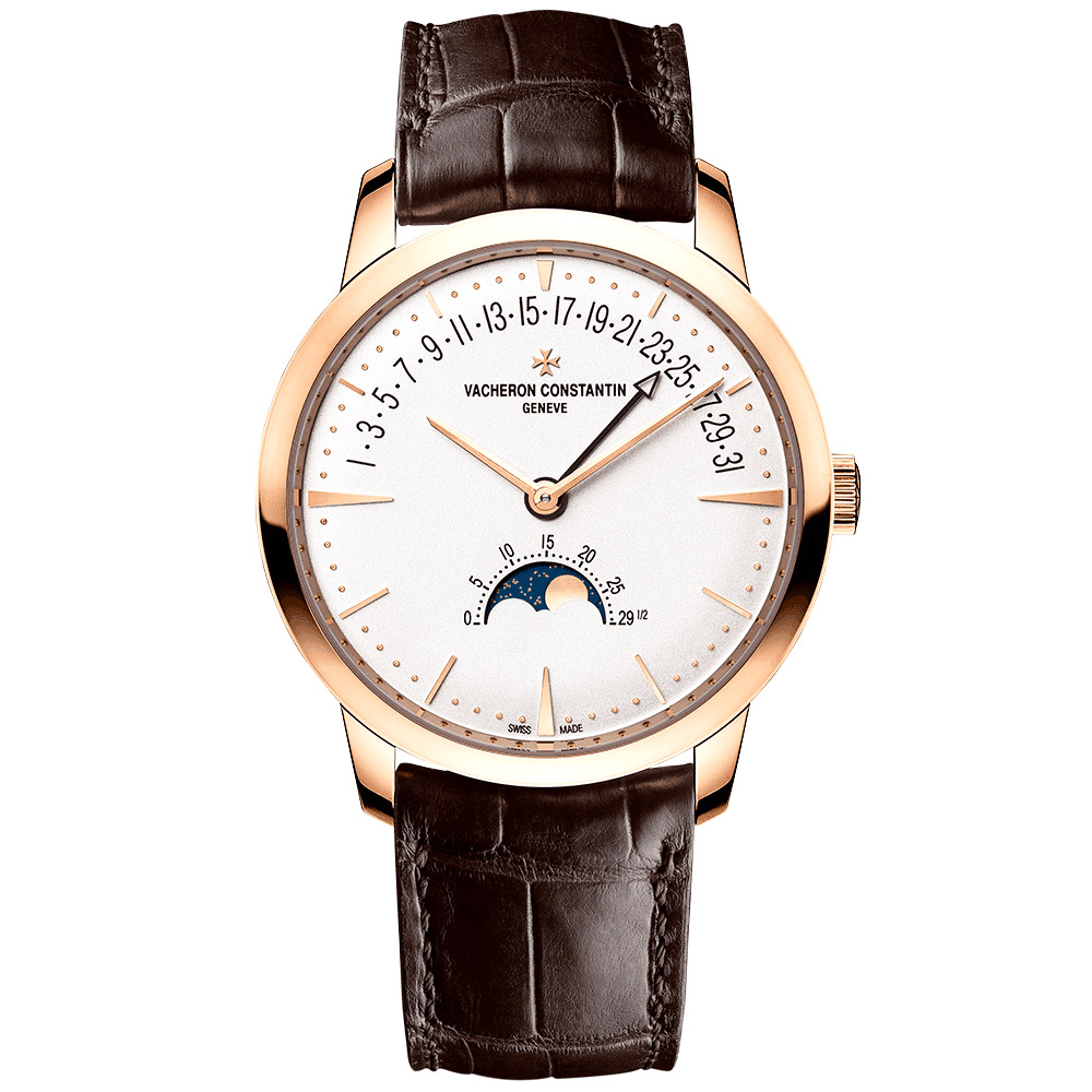 Vacheron Constantin Patrimony Retrograde Day-Date Moonphase 43mm 18ct Pink Gold Watch - Berry's Jewellers