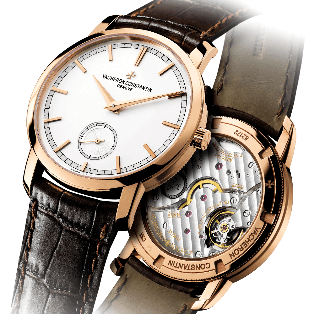 Vacheron Constantin Traditionnelle 38mm 18ct Pink Gold White Dial Manual-Wind Watch - Berry's Jewellers