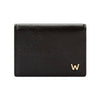 WOLF 1834 Black Leather Gusset Card Case - Berry's Jewellers