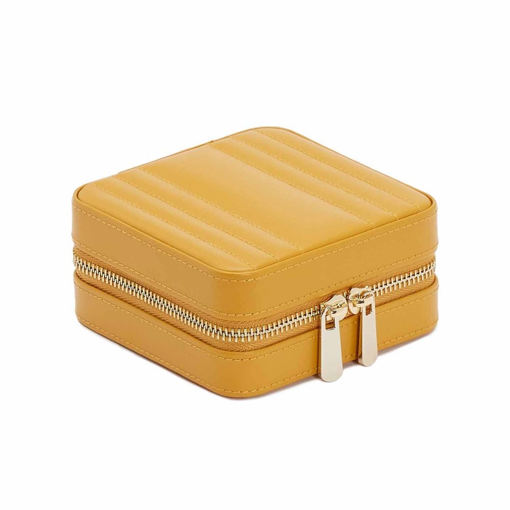 WOLF 1834 Maria Collection Mustard Small Zip Case - Berry's Jewellers