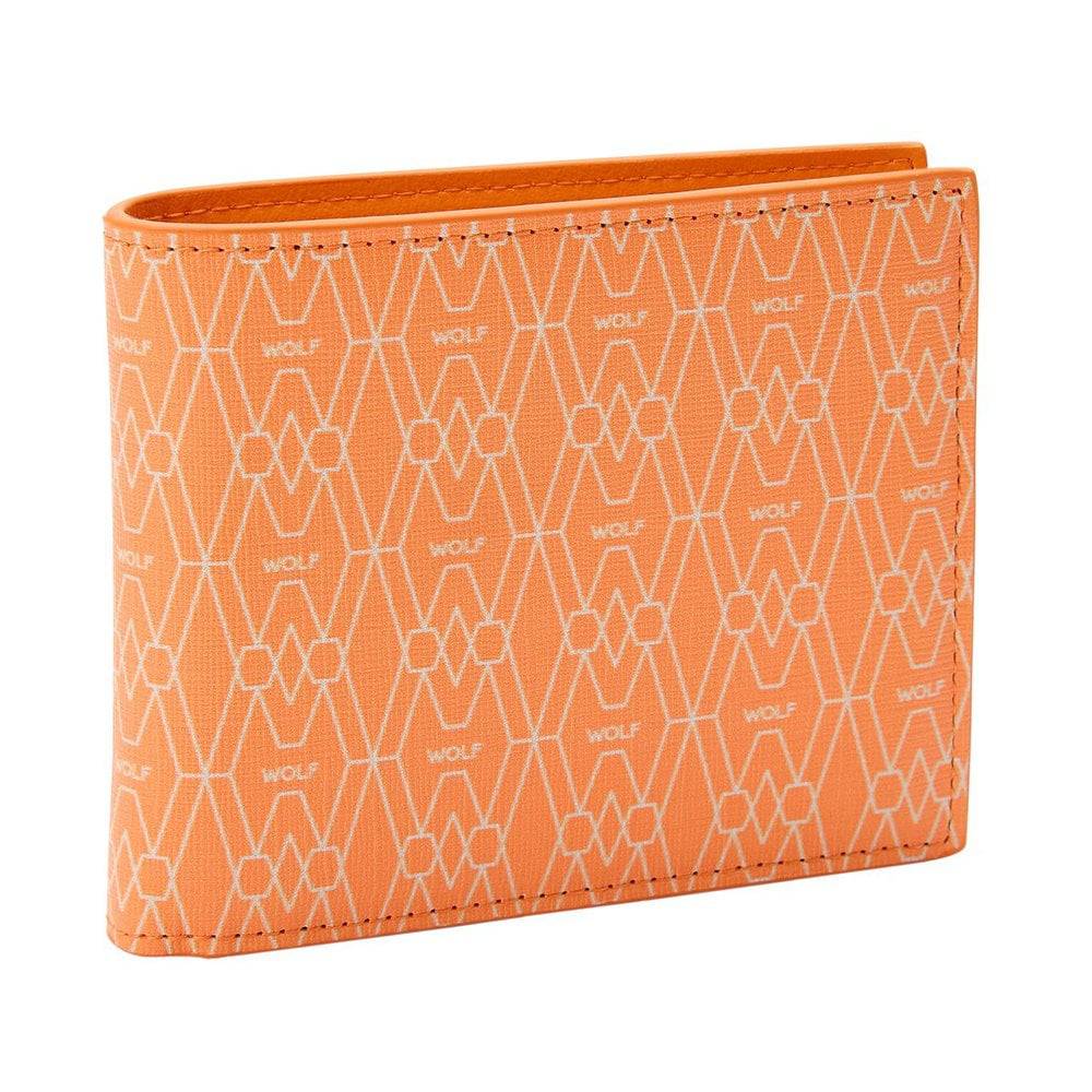 WOLF 1834 Signature Billfold And Coin Orange Recycled Wallet - Berry's Jewellers