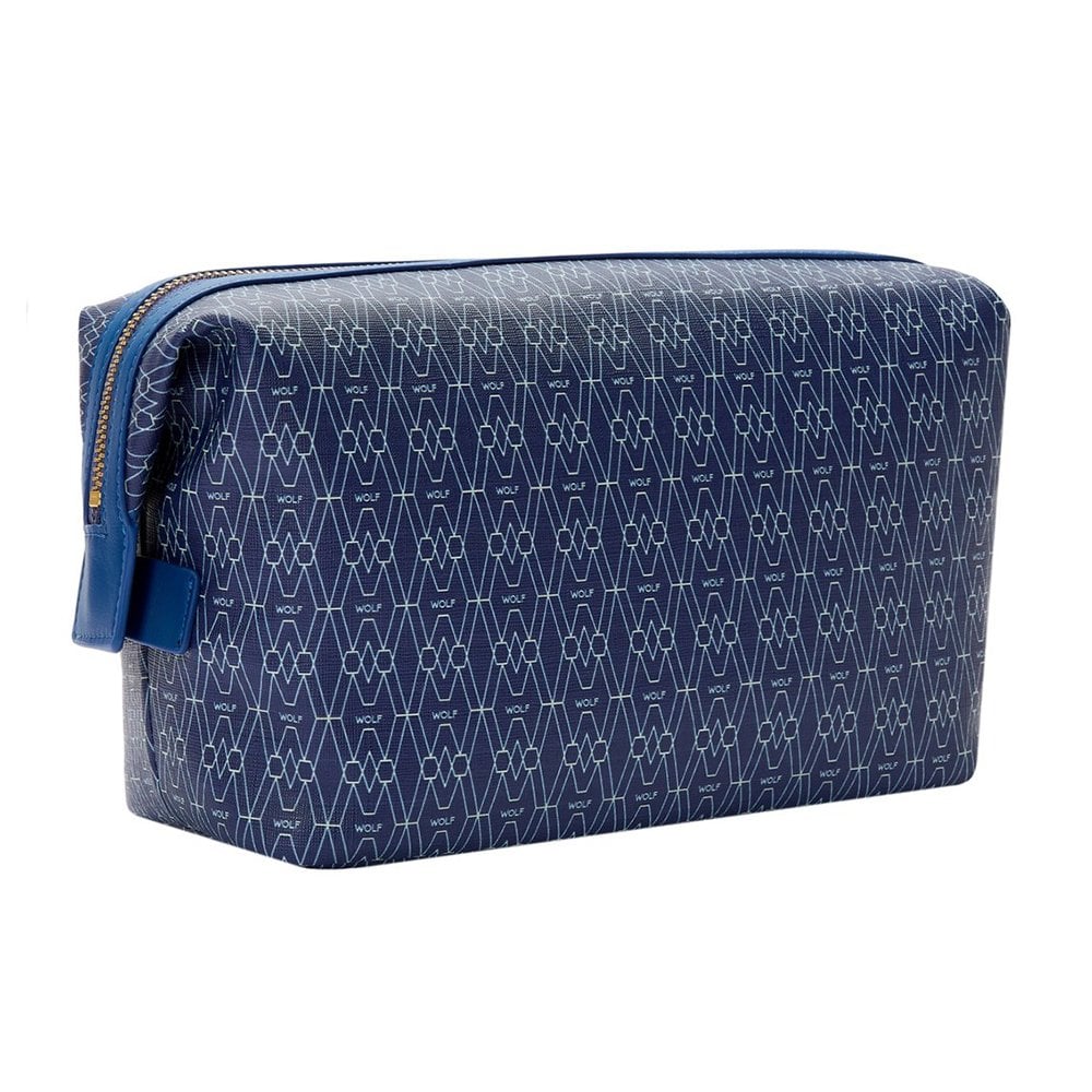 Signature Blue Recycled Washbag