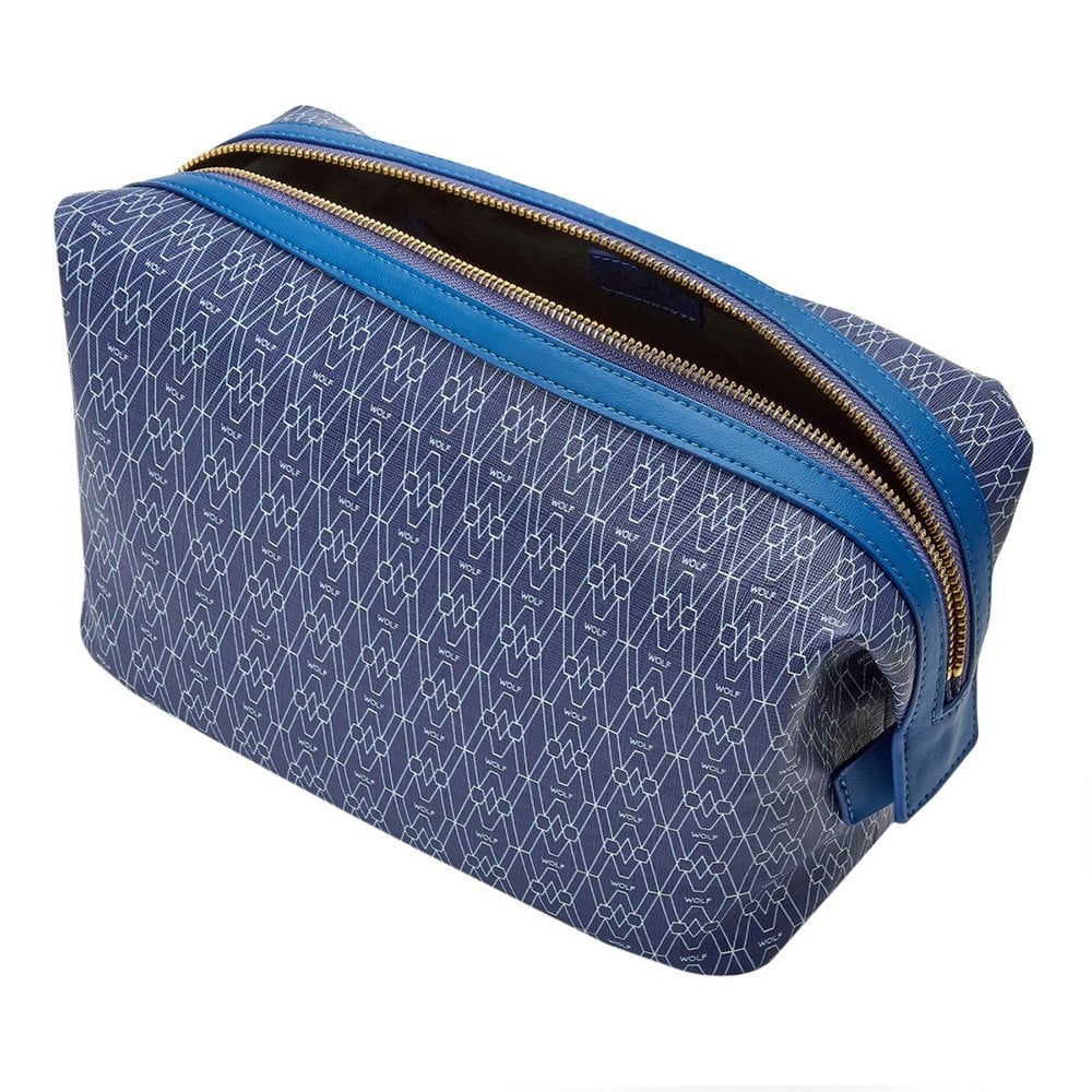 Signature Blue Recycled Washbag