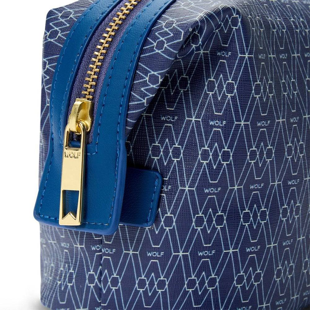 WOLF 1834 Signature Blue Recycled Washbag - Berry's Jewellers