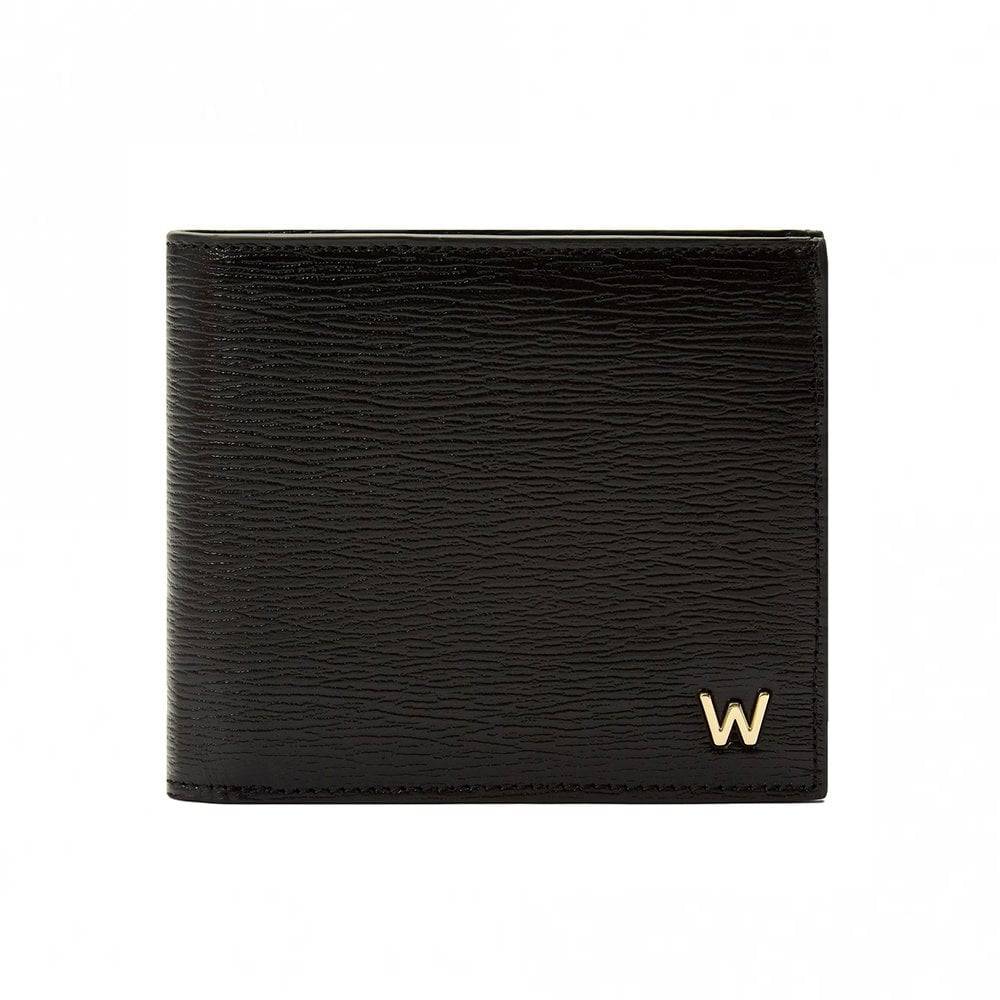 W Collection Billfold Black Leather Wallet