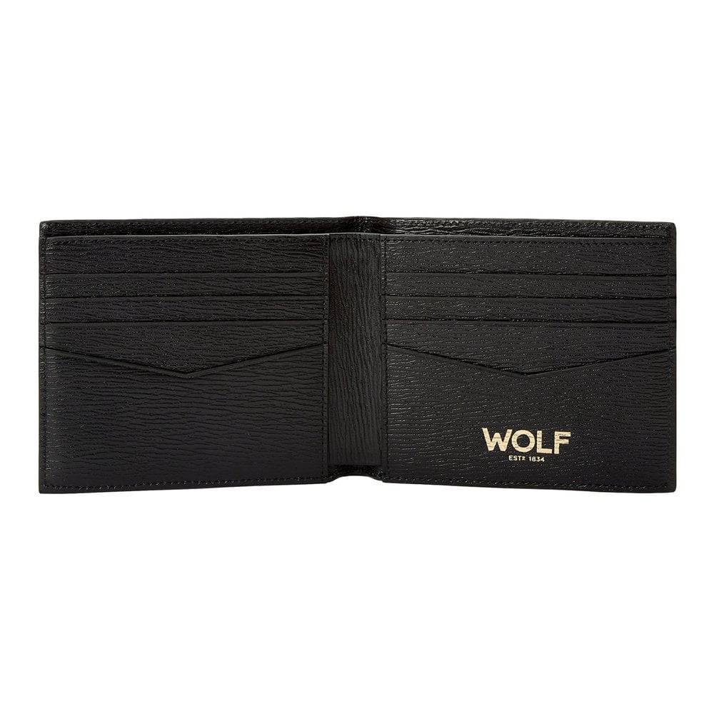 WOLF 1834 W Collection Billfold Black Leather Wallet - Berry's Jewellers