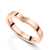 18ct Rose Gold V Shaped Wedding Ring