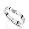 Platinum V Shaped Wedding Ring