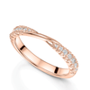 Berry's 18ct Rose Gold Diamond Shaped Twist Wedding Ring - Berry's Jewellers