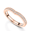 Berry's 18ct Rose Gold V Shaped Diamond Set Wedding Ring - Berry's Jewellers