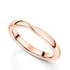 18ct Rose Gold Shaped Wedding Ring