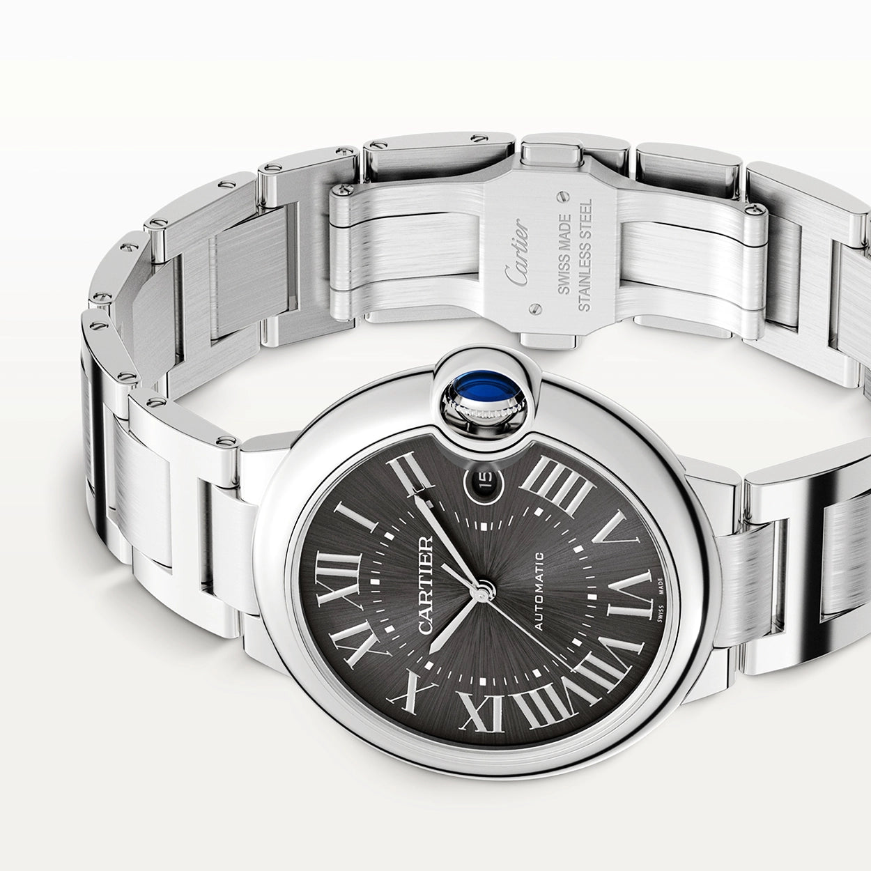 Cartier Ballon Bleu de Cartier 40mm Dark Grey Dial Automatic Watch - Berry's Jewellers