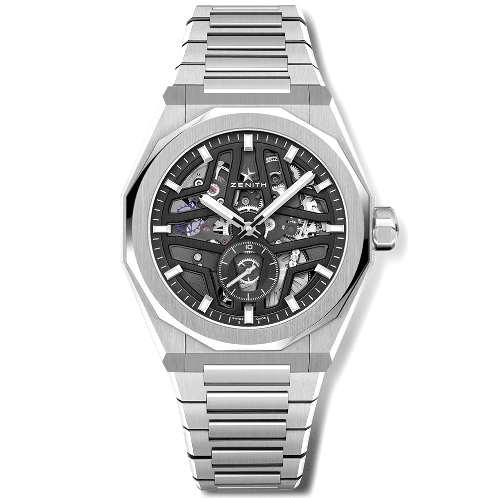 DEFY Skyline 41mm Black Skeleton Dial Men's Automatic Watch