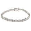 18ct White Gold Round Brilliant Cut Diamond Bracelet