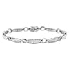 18ct White Gold Baguette Cut Diamond Bracelet